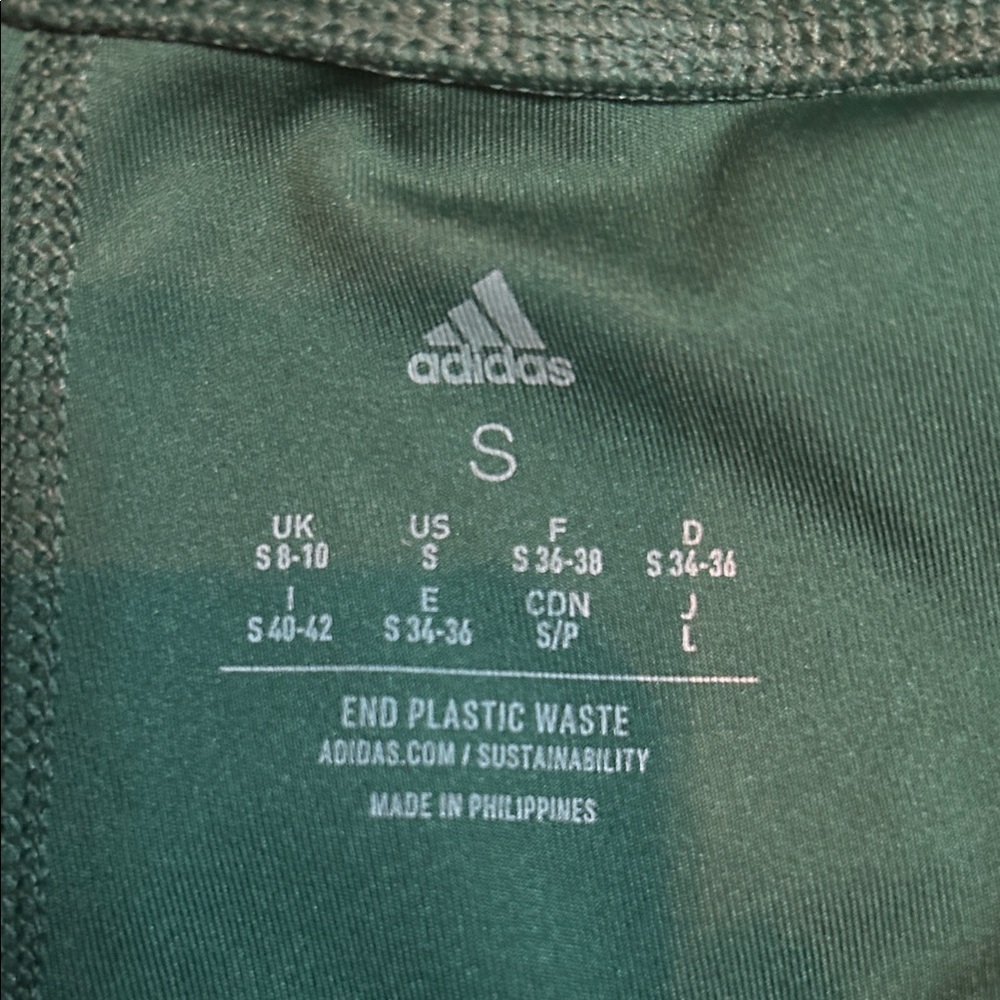 Adidas Women's Forest Green Leggings - Picture 3 of 4